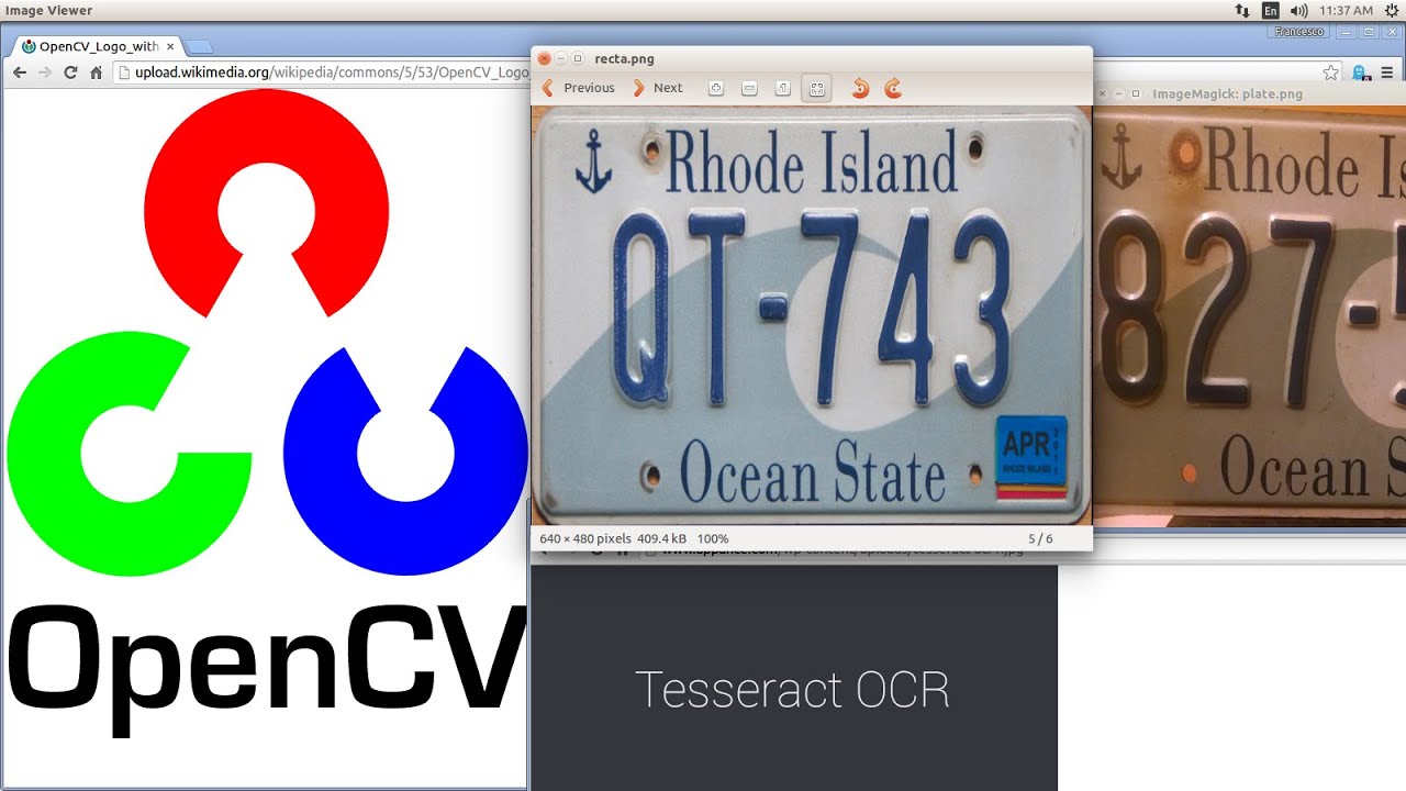 opencv license plate recognition